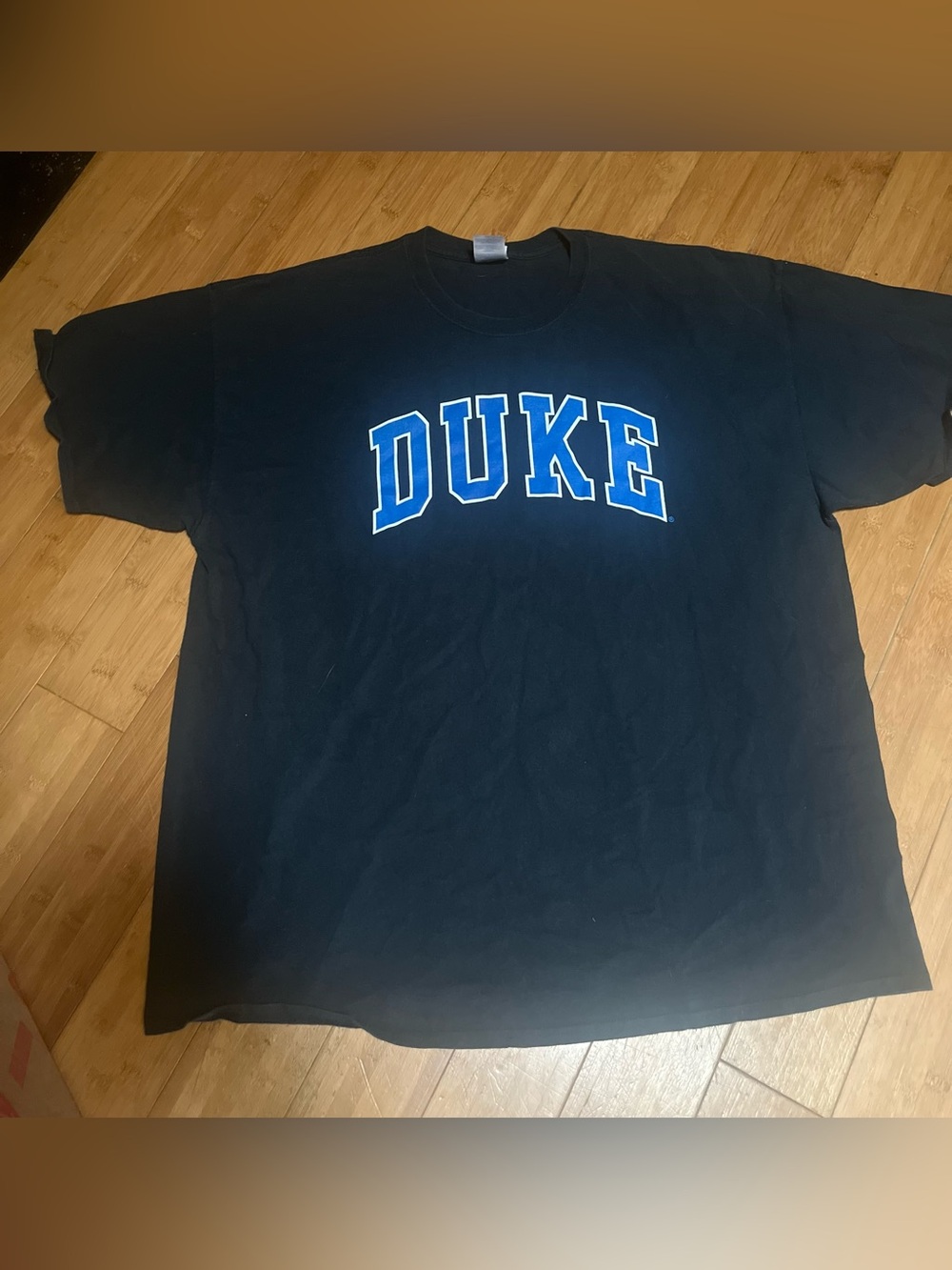 Gildan Black T-Shirt with Blue DUKE Chest Logo